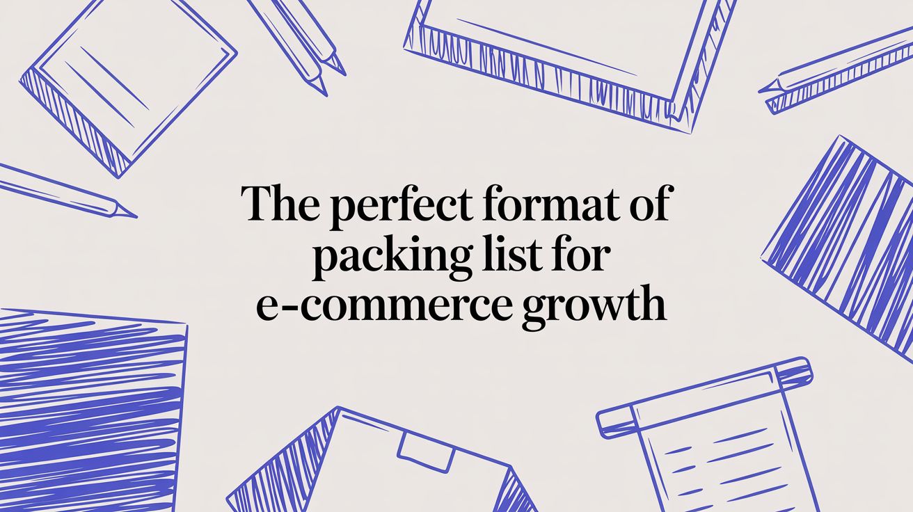 A thumbnail image for The Perfect Format of Packing List for E-Commerce Growth