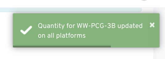 Edit Quantity in Variants