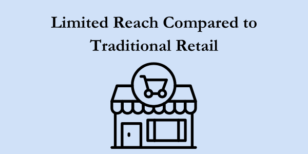 Limited Reach Compared to Traditional Retail