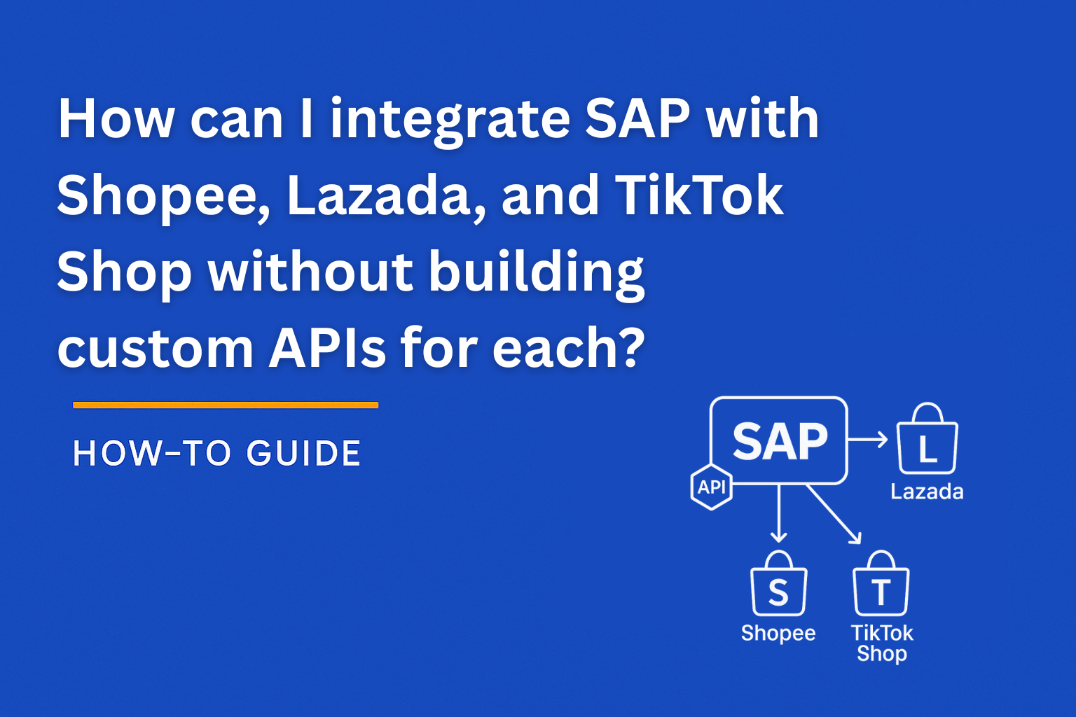 A thumbnail image for How can I integrate SAP with Shopee, Lazada, and TikTok Shop without building custom APIs for each?